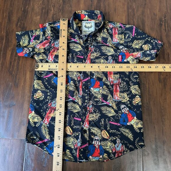 RSVLTS WWE Ric Flair Shirt Boys Multicolor Nature Boy Kunuflex Button Down - Picture 8 of 8